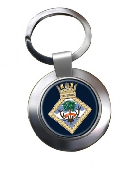 HMS Collingwood (Shore est) (Royal Navy) Chrome Key Ring