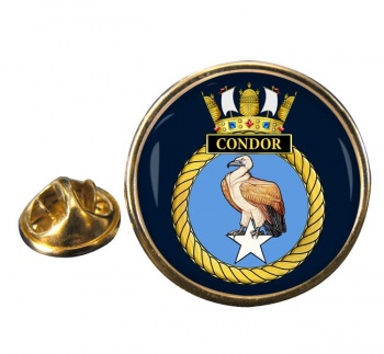 HMS Condor (Royal Navy) Round Pin Badge