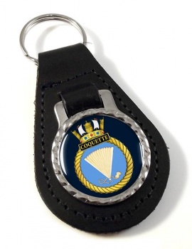 HMS Coquette (Royal Navy) Leather Key Fob