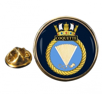 HMS Coquette (Royal Navy) Round Pin Badge