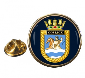 HMS Cossack (Royal Navy) Round Pin Badge