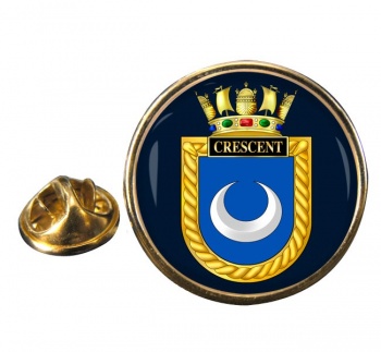 HMS Crescent (Royal Navy) Round Pin Badge