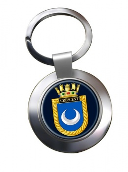 HMS Crescent (Royal Navy) Chrome Key Ring