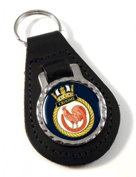 HMS Croome (Royal Navy) Leather Key Fob