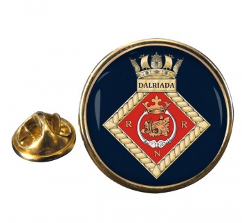 HMS Dalriada (Royal Navy) Round Pin Badge