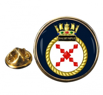 HMS Dalrymple (Royal Navy) Round Pin Badge