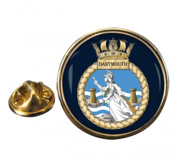 HMS Dartmouth (Royal Navy) Round Pin Badge