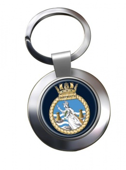 HMS Dartmouth (Royal Navy) Chrome Key Ring