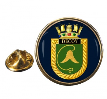 HMS Decoy (Royal Navy) Round Pin Badge