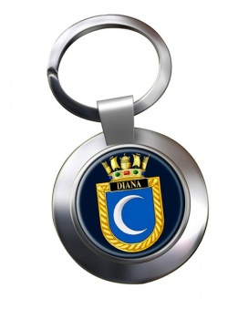 HMS Diana (Royal Navy) Chrome Key Ring
