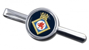 HMS Drake (Royal Navy) Round Tie Clip