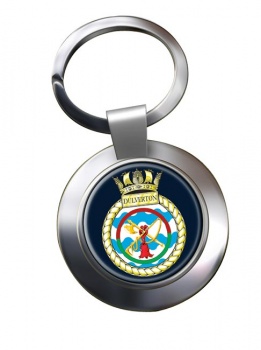 HMS Dulverton (Royal Navy) Chrome Key Ring