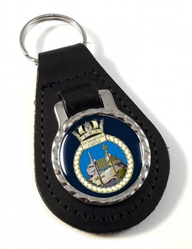 HMS Dumbarton Castle (Royal Navy) Leather Key Fob
