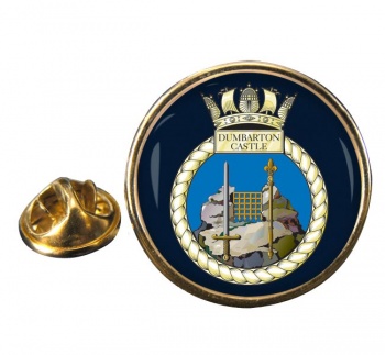 HMS Dumbarton Castle (Royal Navy) Round Pin Badge