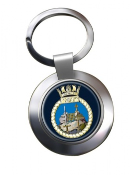 HMS Dumbarton Castle (Royal Navy) Chrome Key Ring