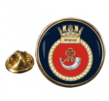 HMS Duncan (Royal Navy) Round Pin Badge