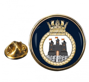 HMS Edinburgh (Royal Navy) Round Pin Badge