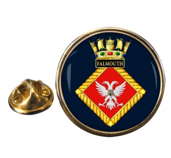 HMS Falmouth (Royal Navy) Round Pin Badge