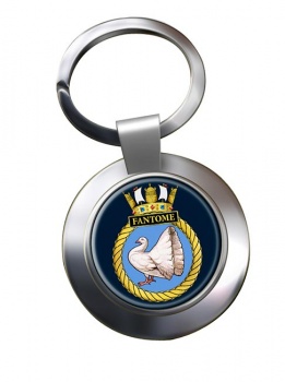 HMS Fantome (Royal Navy) Chrome Key Ring