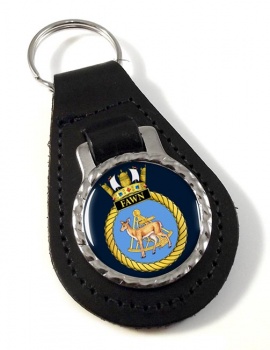 HMS Fawn (Royal Navy) Leather Key Fob
