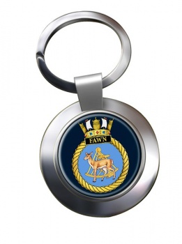 HMS Fawn (Royal Navy) Chrome Key Ring