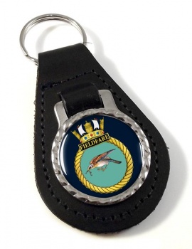 HMS Fieldfare (Royal Navy) Leather Key Fob