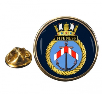 HMS Fife Ness (Royal Navy) Round Pin Badge