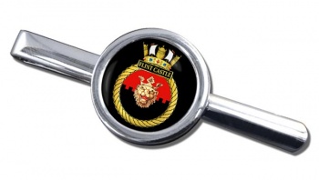 HMS Flint Castle (Royal Navy) Round Tie Clip