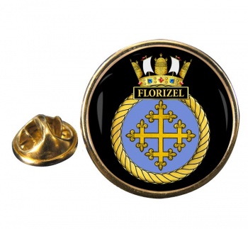 HMS Florizel (Royal Navy) Round Pin Badge