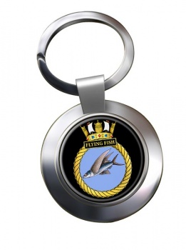 HMS Flying Fish (Royal Navy) Chrome Key Ring