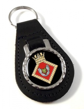 HMS Flying Fox (Royal Navy) Leather Key Fob