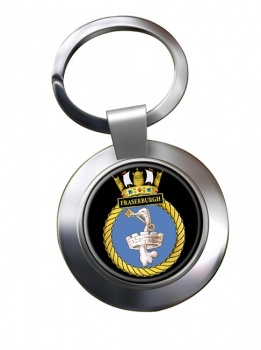 HMS Fraserburgh (Royal Navy) Chrome Key Ring
