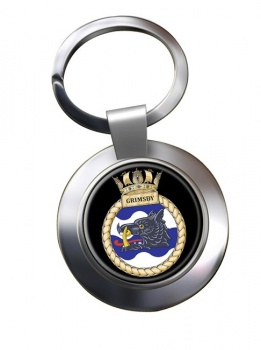 HMS Grimsby (Royal Navy) Chrome Key Ring