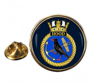 HMS Hood (Royal Navy) Round Pin Badge