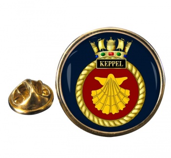HMS Keppel (Royal Navy) Round Pin Badge