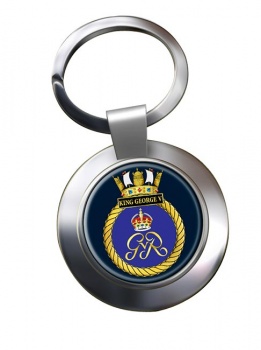 HMS King George V (Royal Navy) Chrome Key Ring