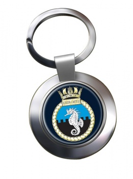HMS Leeds Castle (Royal Navy) Chrome Key Ring