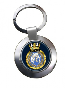 HMS Marne (Royal Navy) Chrome Key Ring