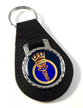 HMS Mercury (Royal Navy) Leather Key Fob