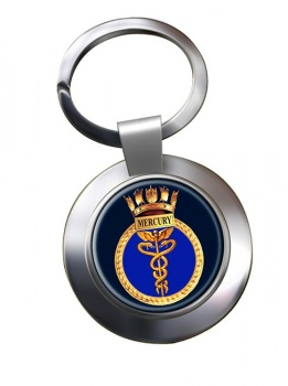 HMS Mercury (Royal Navy) Chrome Key Ring