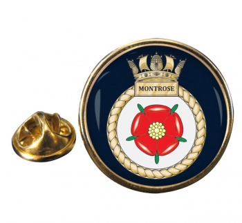 HMS Montrose (Royal Navy) Round Pin Badge