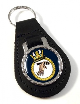 HMS Opossum (Royal Navy) Leather Key Fob