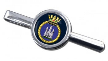 HMS Pembroke (Royal Navy) Round Tie Clip