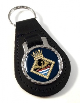 HMS Phoenix (Royal Navy) Leather Key Fob