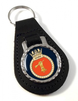 HMS Quorn (Royal Navy) Leather Key Fob