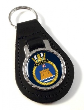 HMS Repilse (Royal Navy) Leather Key Fob