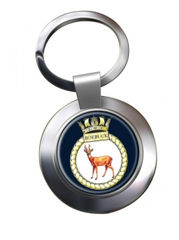 HMS Roebuck (Royal Navy) Chrome Key Ring