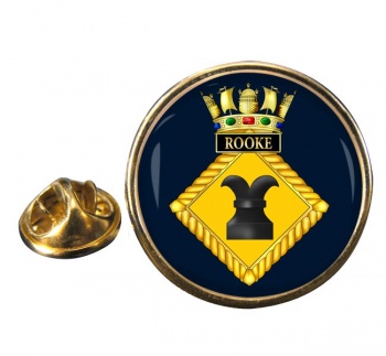 HMS Rooke (Royal Navy) Round Pin Badge