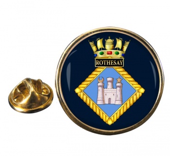 HMS Rothesay (Royal Navy) Round Pin Badge