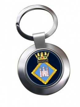 HMS Rothesay (Royal Navy) Chrome Key Ring